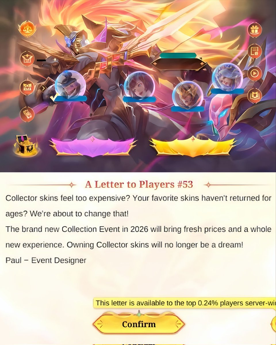 The brand-new Collection Event in 2026 will be cheaper with premium supply and owning a collector skin will no longer be a dream.