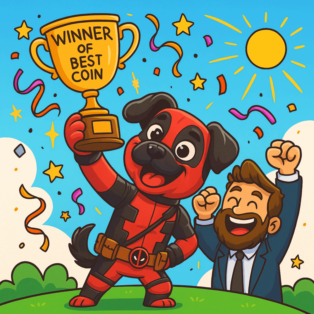 deadpoolpeggy's tweet photo. The people have spoken — Peggy the Deadpool Dog just WON “Best Coin”! 🏆🐾

The legend keeps rising… and this is just the beginning! 

#PDPD #PeggyTheDeadpoolDog #BestCoin #MemeCoinRevolution #CryptoCommunity #peggy #PeggyArmy #memecoins #BinanceWallet #web3 #DecentralizedAI https://t.co/XwbN24OWPC