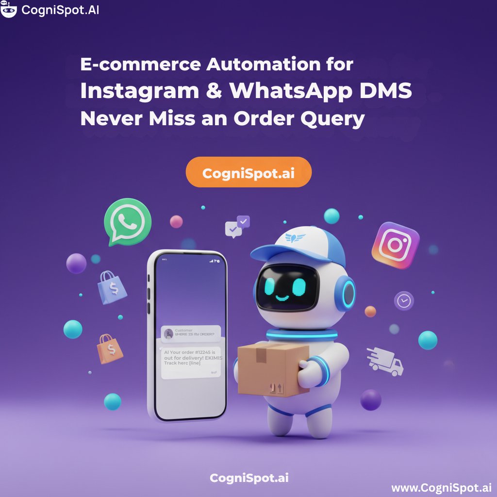 CogniSpotAI's tweet image. Automate your DMs, amplify your sales! 🤖📦

 zurl.co/eYWWh handles Instagram &amp;amp; WhatsApp order queries so you never miss a customer. 

Turn conversations into conversions automatically.

 Learn more at zurl.co/WvdVo #Ecommerce #Automation #DMAutomation