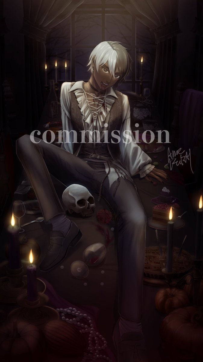 #skeb #commission
たくさんいらっしゃるOCの中から選んでハロウィンイラストを描かせていただきました🎃
普段はロックな衣装の子なのでゴシックな雰囲気で吸血鬼っぽさを出してみました。
お声がけありがとうございました🥰✨