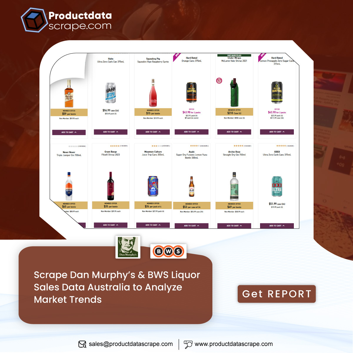 ProductScrape's tweet image. 🥂 Track Australia’s Liquor Market in Real Time!

#ScrapeDanMurphy’s &amp;amp; BWS #SalesData to uncover 2025’s hottest liquor trends, #PricingShifts, and stock insights.

Read More: productdatascrape.com/scrape-dan-mur…

#ProductDataScrape #DanMurphys #BWS #LiquorData #WebScraping #RetailAnalytics