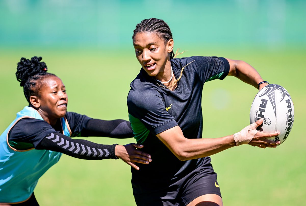 WomenBoks's tweet photo. The grind continues for our #BokWomen, with focus switching to 7s for some. #DareToPlay https://t.co/c9K7Y55BGB