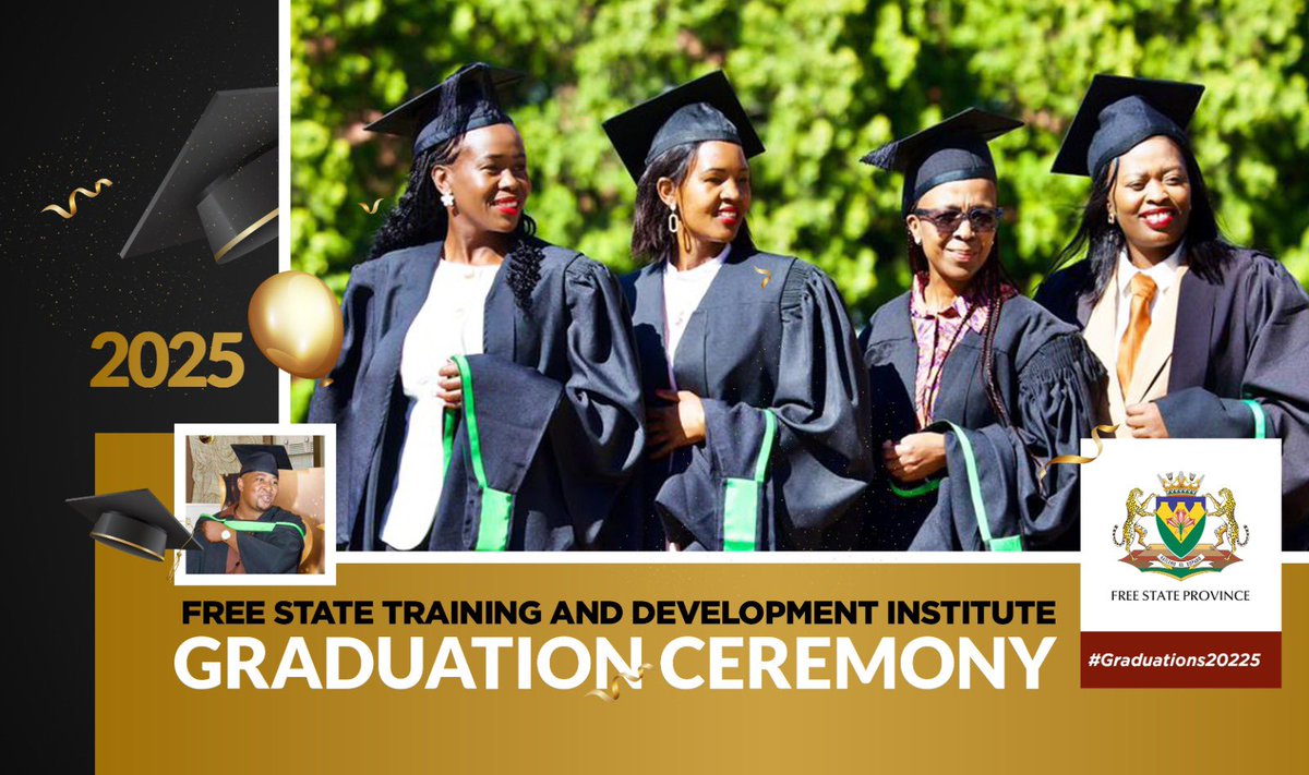 Free State Training and Development Institute (FSTDI) Graduation Ceremony is taking place at PACOFS, Bloemfontein. Over 181 government officials are being conferred with NQF levels 5,6 and 7 respectively. #fstdiGraduationCeremony