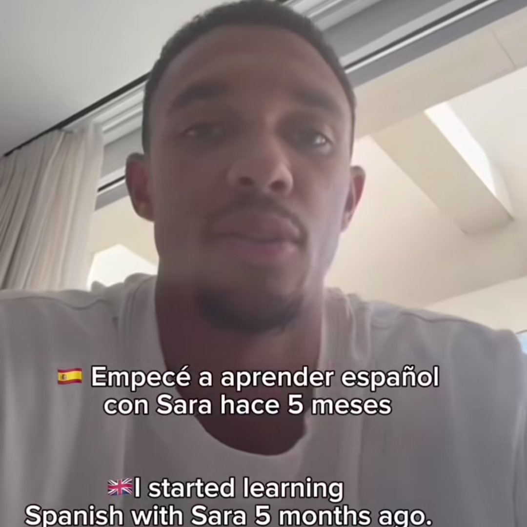 🗣️ Sara Duque (Trent's language coach) on IG:

“5 months, that’s all it took, but it wasn’t easy.
Trent didn’t just learn Spanish. He chose to start from zero, to sound imperfect, to keep showing up, day by day.

When he stood on that stage in Madrid and spoke with calm, clarity,