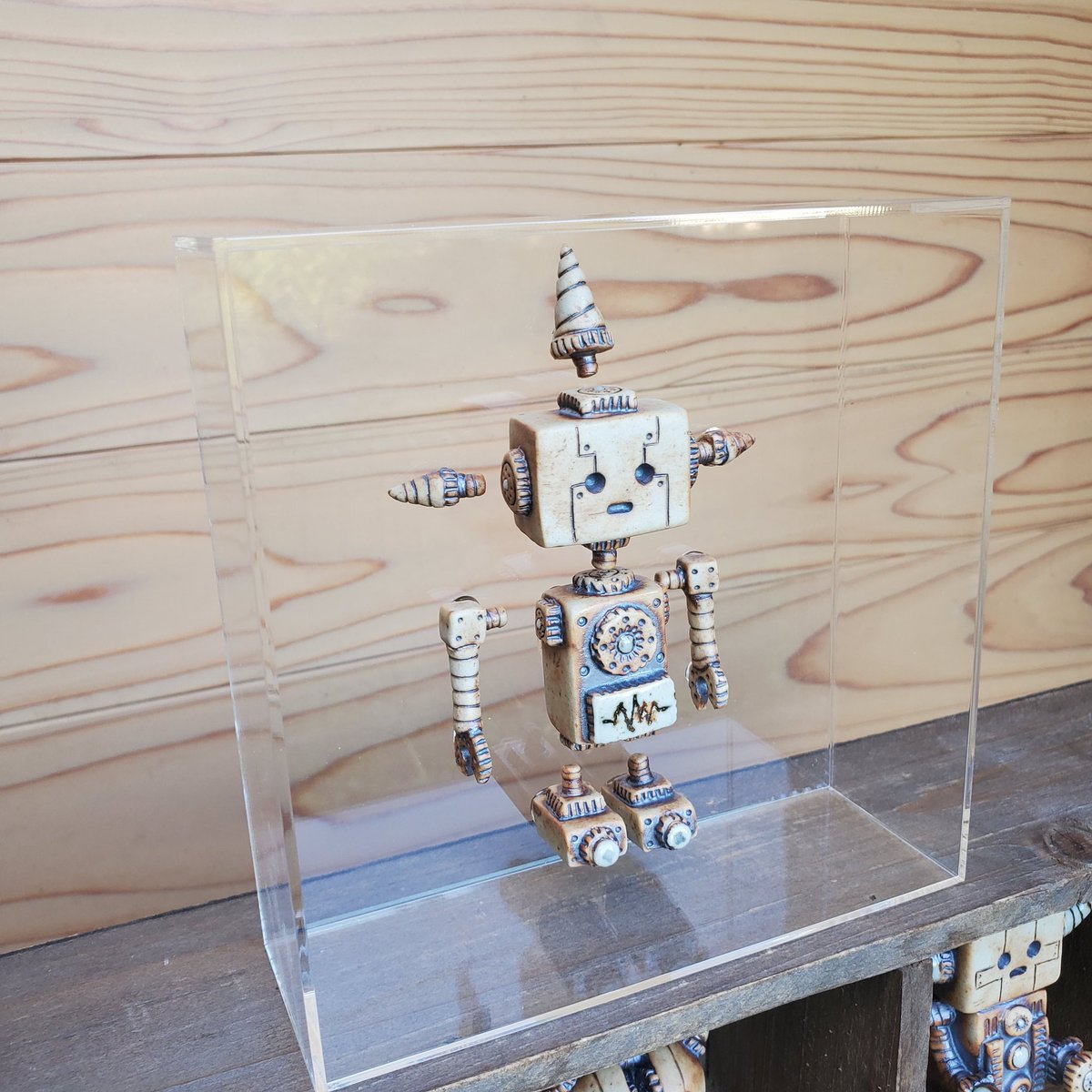 益子陶器市に出品するミニロボットが焼き上がりましたよ～🔥 ロボット