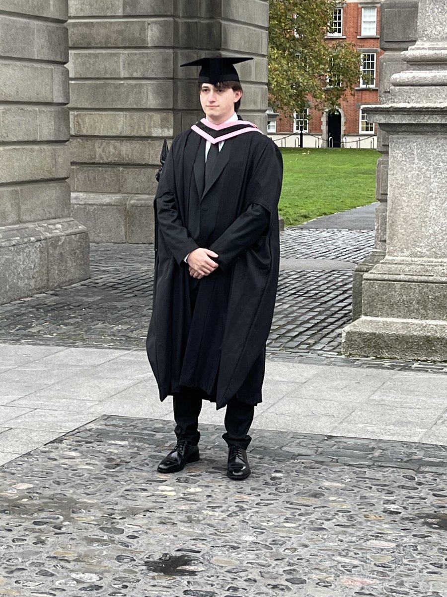 Proud day when your son is graduating with a masters in law degree at trinity College 🥂🥂