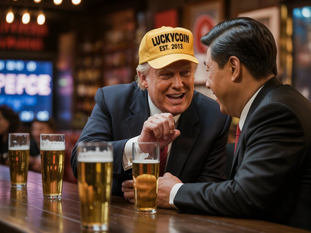 Breaking News: A picture has been published showing Trump and Jinping meeting after their meeting. What else did they talk about?
<a href="/realDonaldTrump/">Donald J. Trump</a> <a href="/LuckyCoinProj/">Luckycoin 🍀</a>