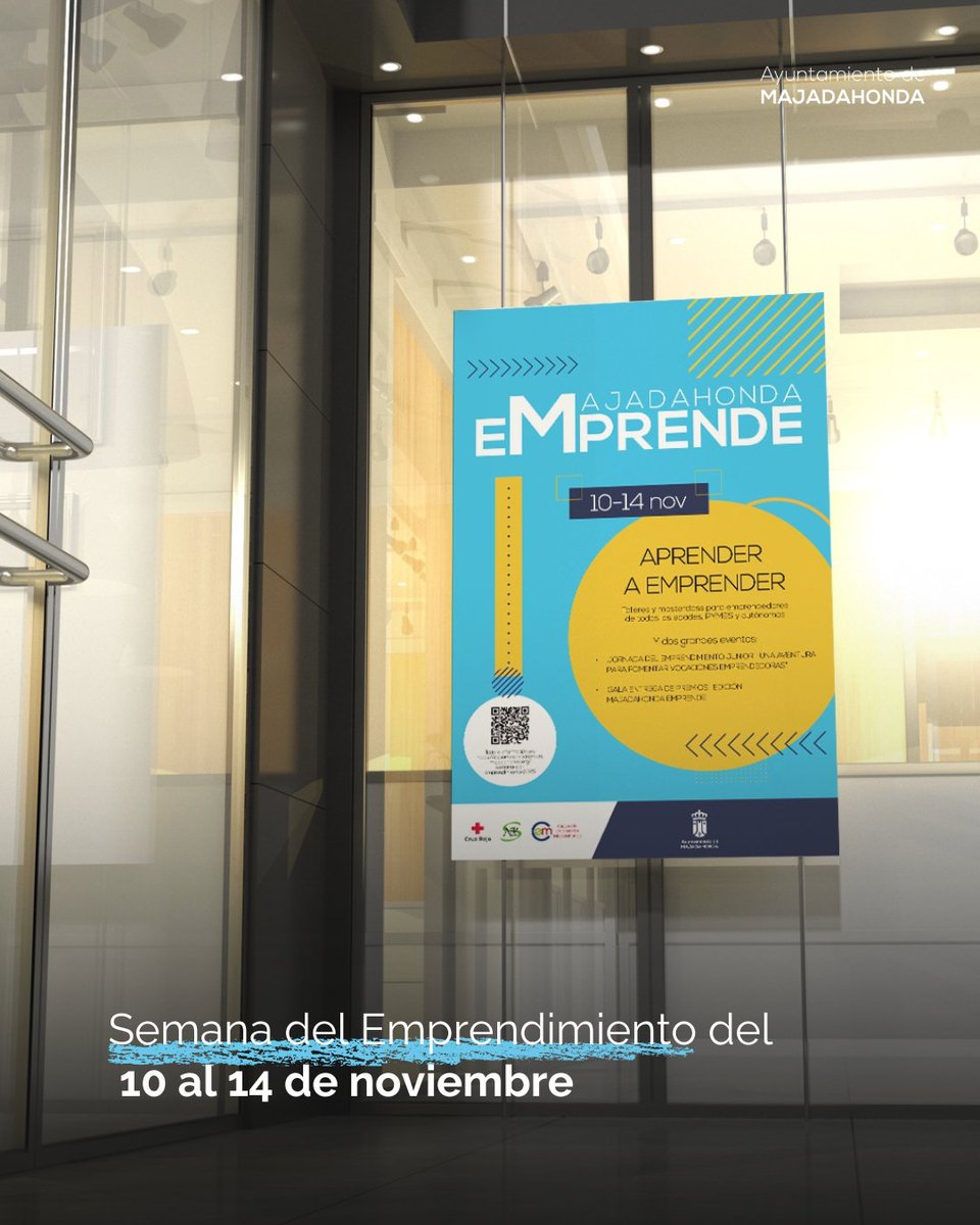 MajadahondaAyto's tweet image. 💡🏆 Semana del Emprendimiento en #Majadahonda: desde un hackaton junior a la entrega de 12.000€ en premios a emprendedores locales.

🔹El jueves 13 de noviembre se entregarán los Premios &quot;Majadahonda Emprende”.

majadahonda.org/noticias/-/ass…