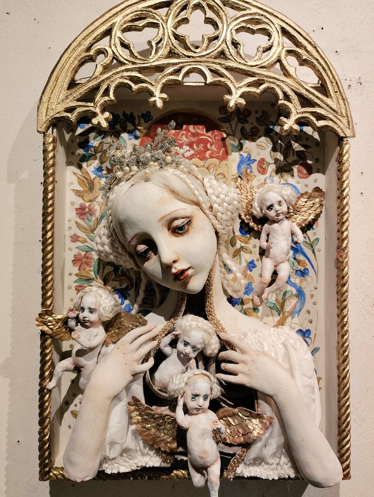 希少】 小さな貴婦人 岡馬勲作 ビスクドール フランクリン画廊