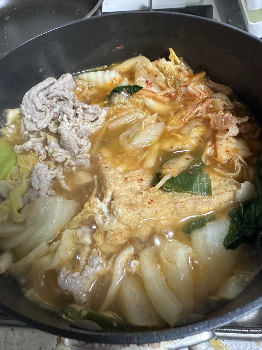 1356yu's tweet photo. キムチ鍋からのチャンポン麺🍜❕ https://t.co/1qFJT9yjRp