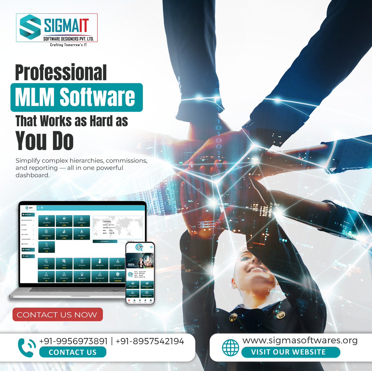 SigmaITSoftwar's tweet image. “MLM software development services in Lucknow for startups and direct selling businesses with cloud-based dashboard and analytics

#softwaredevelopmentsolutions  #webdevelopmentprojects 
#appdevelopmentsolutions #TechTrends