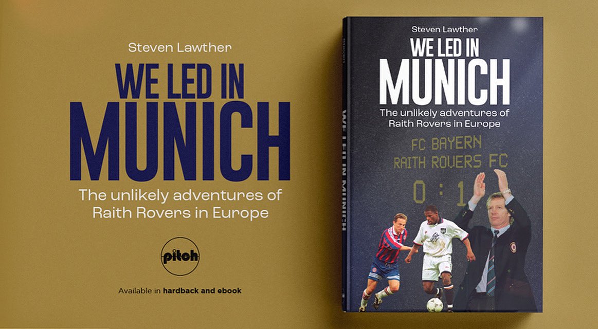 As we approach exactly 30 years since our magical night against Bayern, I have four signed copies of WE LED IN MUNICH up for grabs - signed by goal scorer Danny Lennon. To be in with a chance simply retweet this post before Saturday and four winners will be selected at random.