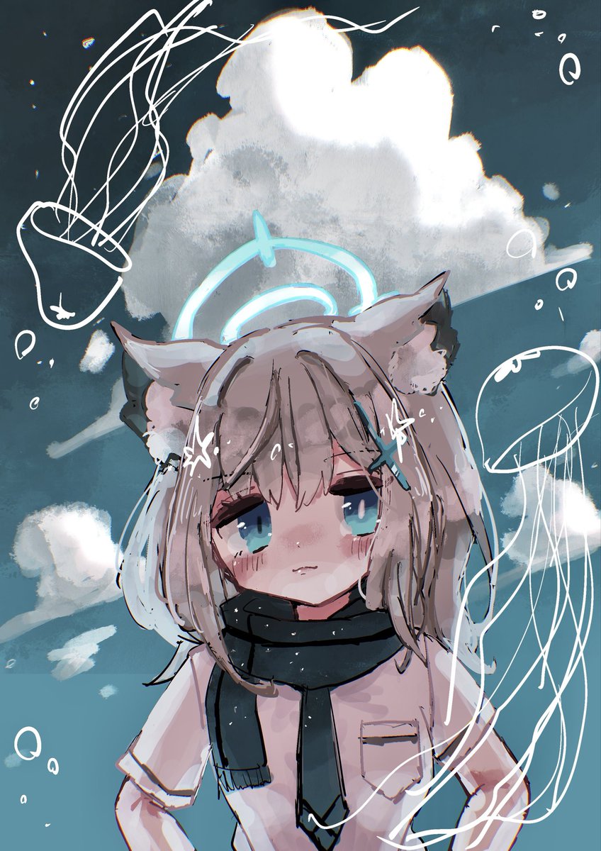 ☁️🫧
#ブルアカ #砂狼シロコ