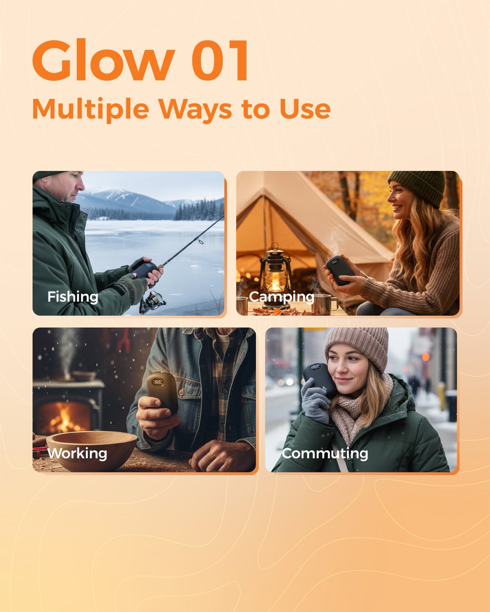 aecoolyofficial's tweet image. Don&apos;t let the cold slow you down. The Glow 01 Portable Hand Warmer is here with an ultra-long battery life.🔋

From frosty morning commutes to weekend winter adventures, it delivers fast, lasting warmth right when you need it.

#HandWarmer #WinterEssentials #AecoolyGlow01