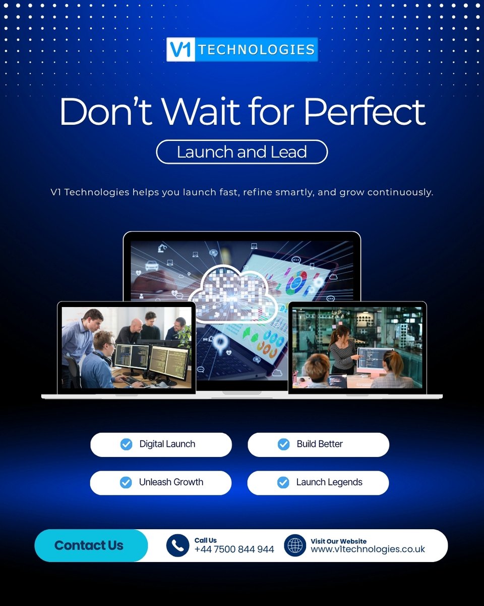 V1Technologies's tweet image. The perfect time to start doesn’t exist, but your opportunity does.
V1 Technologies helps you launch fast, refine smartly, and grow continuously. Momentum beats perfection — always.

#DigitalLaunch #V1Technologies #BuildBetter

Visit: v1technologies.co.uk