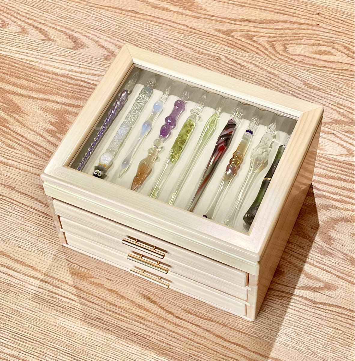 文房具・事務用品 豊岡クラフト 万年筆箱 キングダムノート別注品 2段