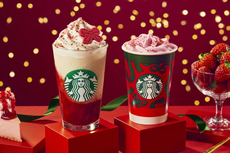 ＼スターバックス／
🍓ストロベリー &amp; ジョイフルメドレー ティー フラペチーノ®
🍓ストロベリー ムース &amp; ジョイフルメドレー ティー ラテ

LINEギフトで贈れます🎁
👉u.lin.ee/gEbLLmw

※写真はイメージです。
※「ストロベリー ムース &amp; ジョイフルメドレー ティー