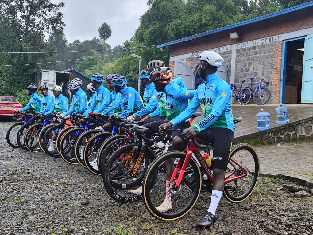 Cyclists training at Musanze Cycling Development Center