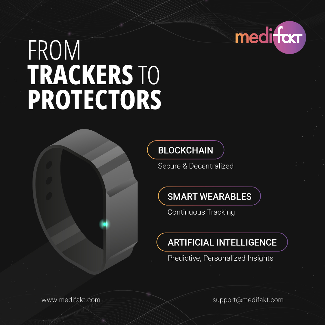 medifakt's tweet image. Your #smartwatch / #SmartRing  / #SmartBand/  #Smartweables can predict illness.
Your smart wearables can detect heart risks.
But can they protect your data? ❌

The answer: #Blockchain.
When #wearables meet #blockchain, #healthtech shifts from convenience → trust.

At Medifakt,