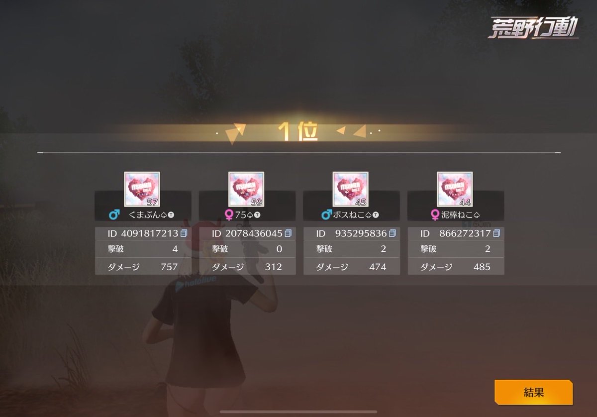 女子限リーグ総合🥇やったああああ😻🩷

毎週リザルト取れたしずっと楽しかった😭
女子限出る人もっと増えて欲しいな💭