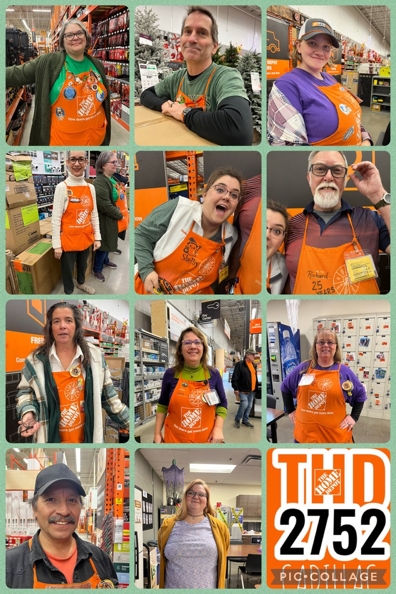 It’s department color day during Halloween Spirit week! Looks like managers won! #cadillac2752