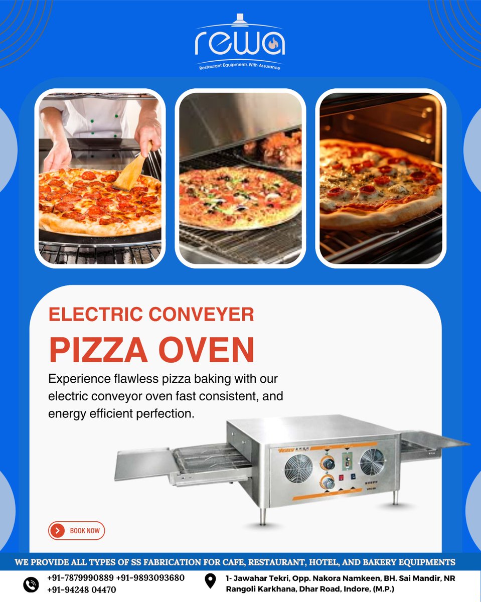 RewaRefrig46221's tweet image. 🍕 ELECTRIC CONVEYOR PIZZA OVEN 🍕
Perfect Bake, Every Slice!
Experience flawless pizza baking with our electric conveyor oven — fast, consistent, and energy-efficient perfection. ⚡🔥
.
rewarefrigeration.com
.
#rewarefrigeration #PizzaPerfection #ConveyorOven #viral