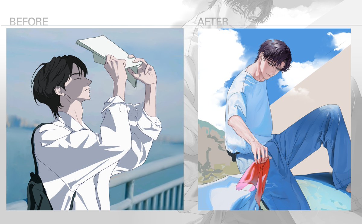 manggle0's tweet image. ✨망글이 반✨ 4개월 비포 애프터 자랑해봅니다 ☺️