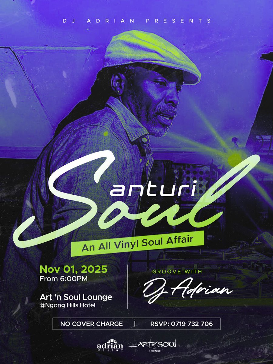 End Month Weekend Vibe. My Monthly All-Vinyl Soul Affair, This Saturday At The Art And Soul Lounge At <a href="/ngonghillshotel/">Ngong Hills Hotel</a>