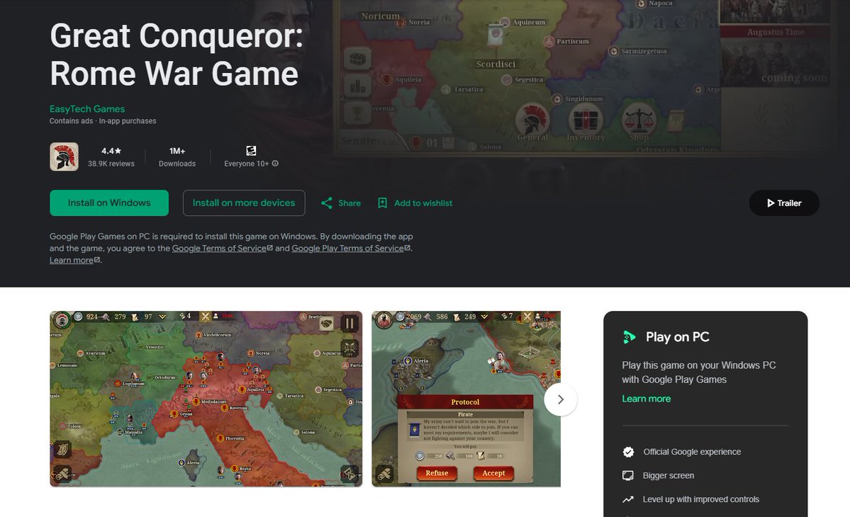 easytech_game's tweet image. Great Conqueror: Rome new 3.5.0 Version for Android is now available on the Google Play Store!
play.google.com/store/apps/det…