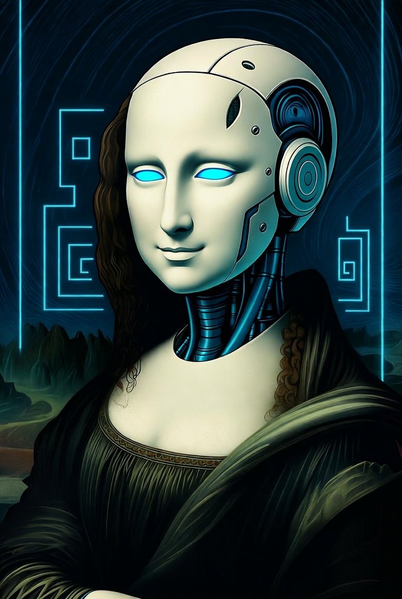 AiDoctorRED's tweet image. Mona Lisa just got a software update—now with 100% more enigmatic pixels and zero brush strokes!  #AndroidArt #DaVinci2Point0