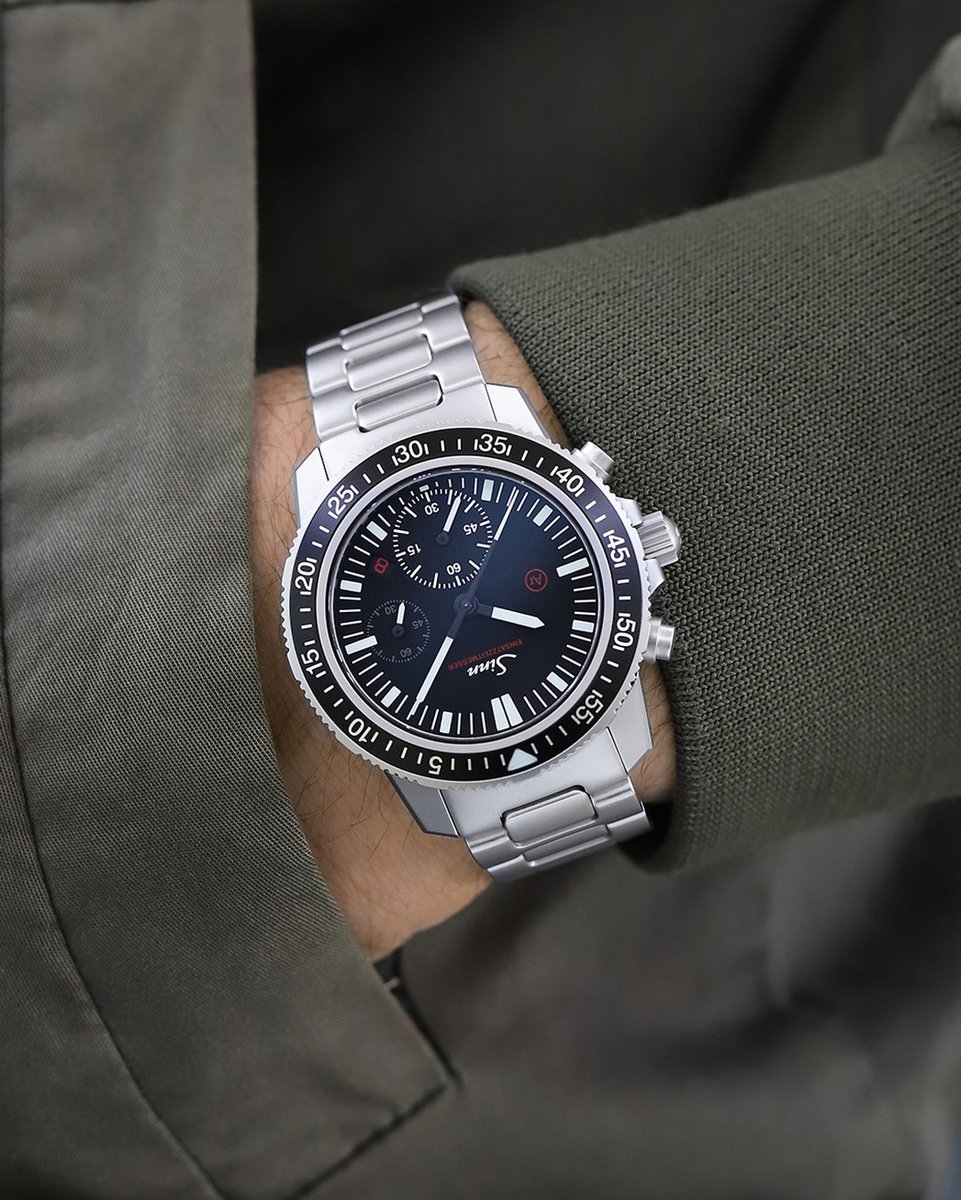 【未使用】sinn新フォールディングクラスプ付きブレスレットUX/U1/U2用 Sinn ジン 純正 替えバンド 新フォールディングクラスプ付き