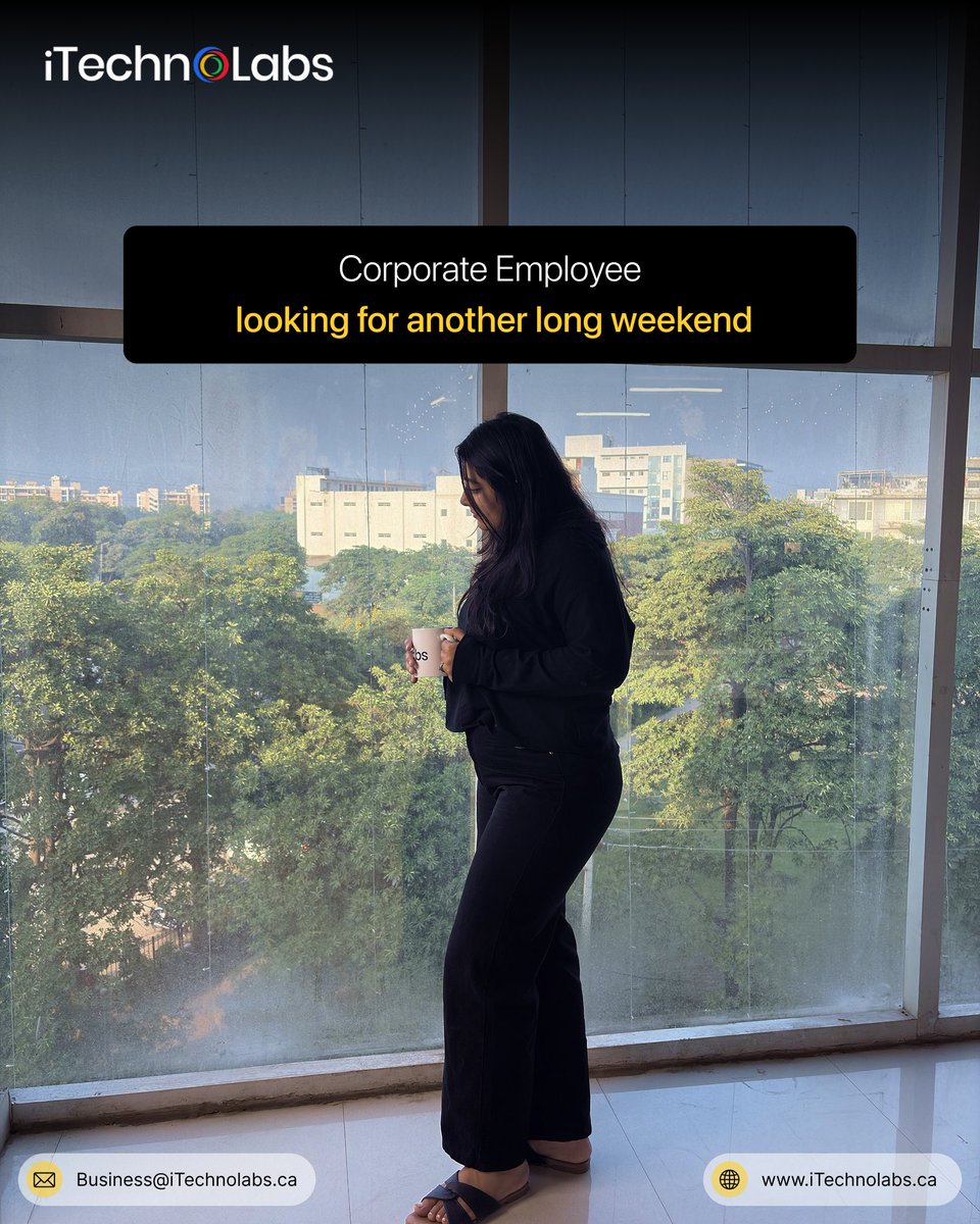 itechnolabsca's tweet image. Long weekend where? When? HOW SOON??

#corporatelife #longweekendvibes #workculture #mondaymood #itechnolabs #corporatememes #waitingforlongweekend #itechnolabsca