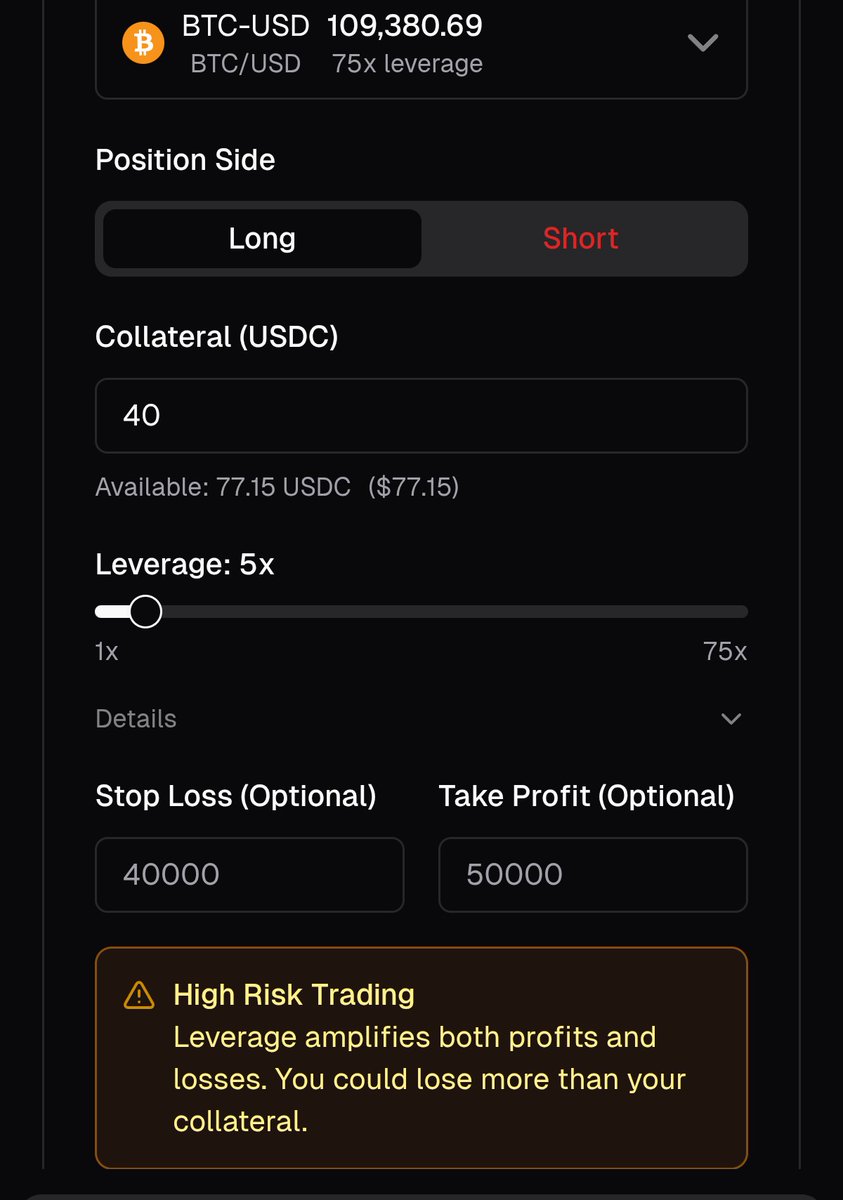 Loving trading on <a href="/avantisfi/">Avantis</a>
 via <a href="/HeyElsaAI/">HeyElsa</a>
 app
 Super fun, but a limit order option would be awesome. <a href="/wallchain/">Wallchain Quacks</a>
, can we expect that anything soon?