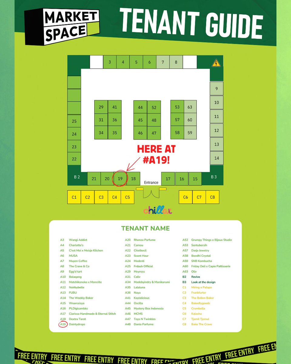 Halloween ini ada yg maen ke Chillax ga? Aku bersama sabun &amp; lipbalmku nongol lagi lho di Market Space by RFU🎃💚 

Ada banyak promo menarik di Flash Sale Frenzy hours trus ada new product launch. Stay tuned untuk produknya ya di twitku selanjutnya!!🥰

JASTIP ALWAYS WELCOME!😊