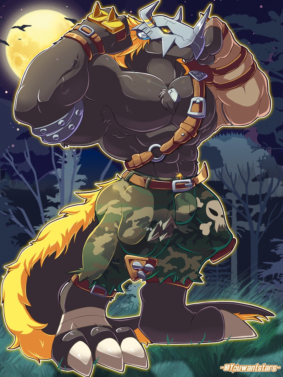 -💛💪OCT COMMISSIONS💪🖤-
Comission Belongs to:@/phenic.bsky.social✨ 🎃(Bluesky).
Thx u so much for big  supporting me and let me draw these handsome monsters &lt;3✨
#Digimon #fakemon