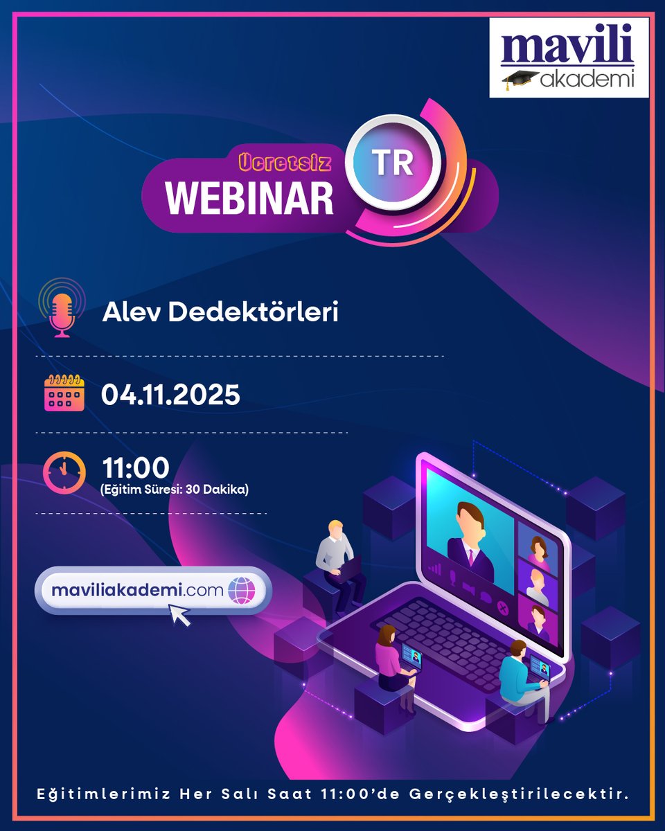 MaviliElektronk's tweet image. 04.11.2025 tarihinde gerçekleşecek olan ücretsiz webinarımıza davetlisiniz. Telefon, tablet veya bilgisayarlarınız aracılığıyla kolaylıkla katılmak için; meet.maviliakademi.com/alev_dedokterl…
#mavili #maxlogic #mavigard #gaz #yangınalgılama #maviliakademi #eğitim #webinar