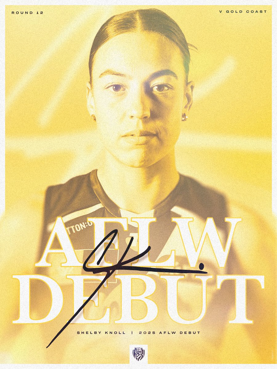 It’s time to rock and Knoll! 🤟

Shelby Knoll will make her AFLW debut on Saturday against the Suns! 👏