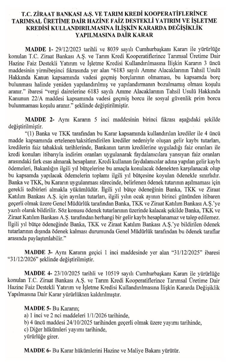 Ziraat Bankası Ziraat Katılım Bankası tarafından kullandırılan sübvansiyonlu kredilerle ilgili 24 Ekim tarihinde yayımlanan Cumhurbaşkanı Kararı, bu gün yürürlükten kaldırıldı.  

Karar bir hafta içinde iptal edildi, sevinelim mi üzülelim mi? Bir Karar istişaresiz, sektör bilgisi