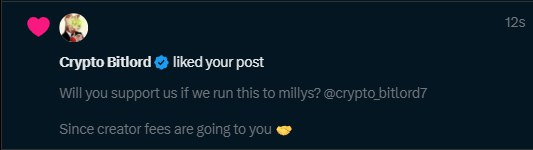 And look who liked a related post.

x.com/maximocelsius/…

Same guy who push KitKat to 8.8M ATH

Again, don't fade Anon, join the community.

$Oboys 

6v3e9yREMxBio3LR3PspGz5Hs1drLziycepSvXv7FmKj