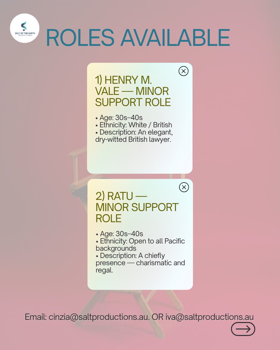 SoTe_Production's tweet photo. Refer to thread for details.

#castingcall #auditions https://t.co/sxy8YjHCHU
