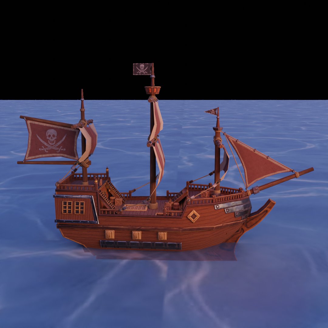 SlagPerch3D's tweet photo. Hello. Today, I share this #pirate #ship. Asset that I made a while ago.

~~~
#blender #3d #3dmodeling #3dmodel #stylized https://t.co/FBsXAz2po0