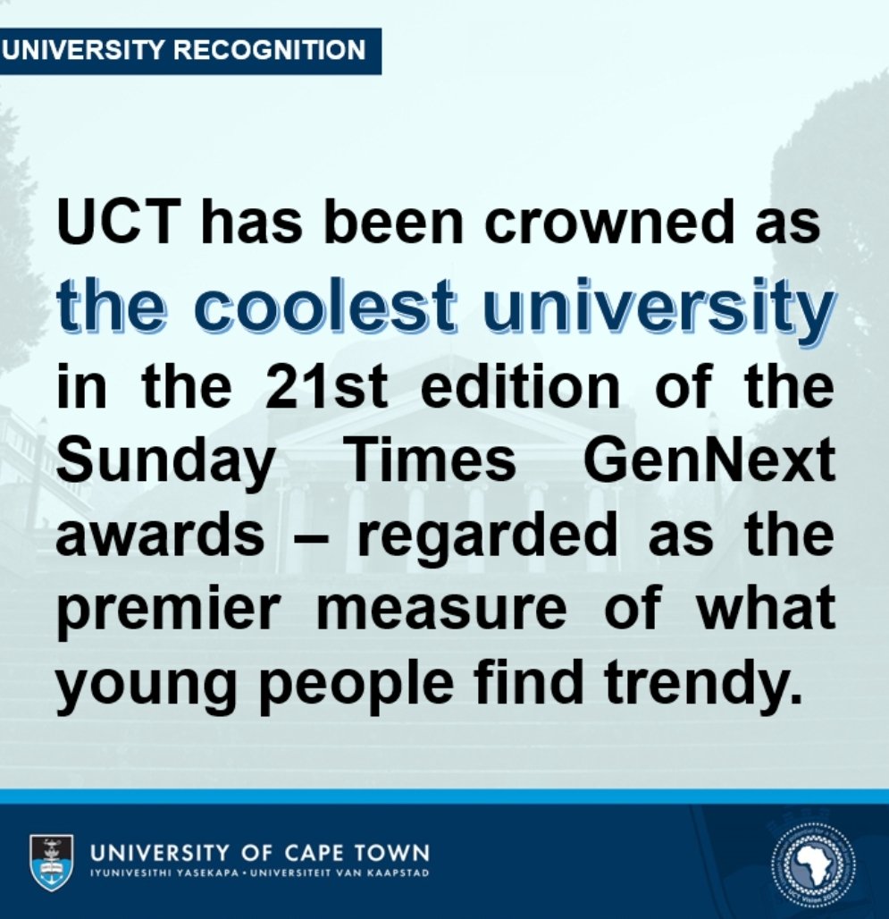 UCT tweet media