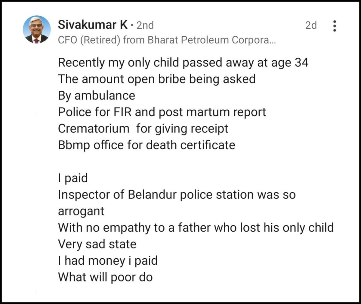 path2shah's tweet image. Following the incident referenced in #Sivakumar’s post on social Media, the #Bengaluru City #Police have suspended one Police Sub-Inspector and one Constable from #Bellandur Police Station with immediate effect... @seemantsingh96
@dcpwhitefield @CPBlr @BlrCityPolice