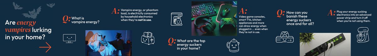 PSEGdelivers's tweet image. Are energy vampires lurking in your home? 🧛 Vampire devices can draw energy from common household devices, even when you’re not using them. 😱  

Learn how to ward them off below and find more energy saving #PSEGTips at pseg.com/SaveEnergy.
