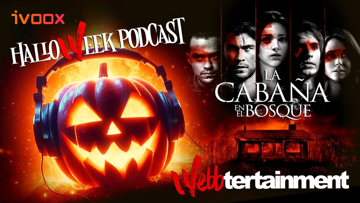 webbpodcast's tweet photo. Este #Halloween seguimos el #HalloWeekPodcast 🎃 con otro programòn para el film de culto...
🎧 LA CABAÑA EN EL BOSQUE ➡️ https://t.co/aNoUUQZ4DM https://t.co/3WP8N7p9DH