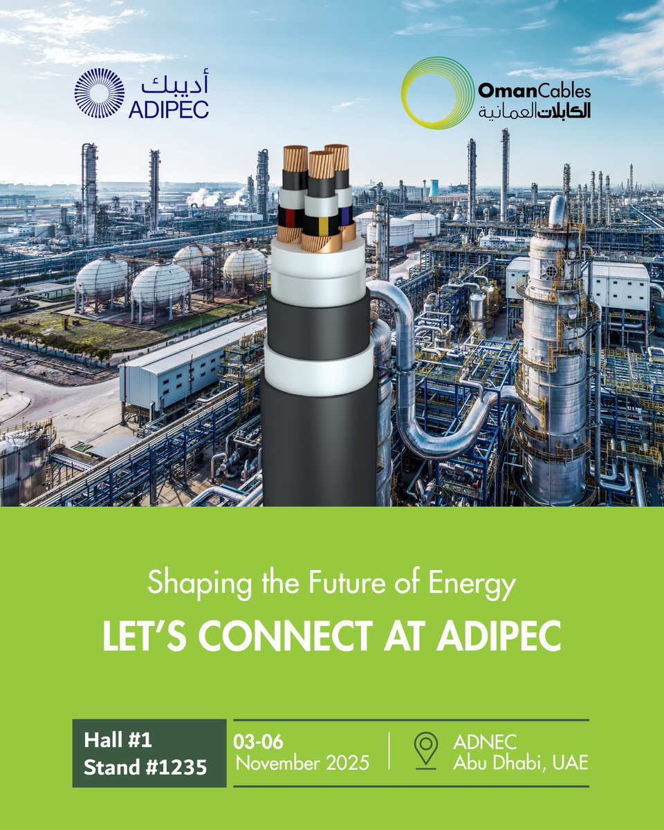 We will be at ADIPEC 2025 from 03 - 06 Nov 2025.

Meet our team at ADNEC, Abu Dhabi, Hall 1, Stand 1235, to explore the latest innovations and solutions shaping the future of energy, and how we can help scale your business goals. See you there.

#ADIPEC2025 #AbuDhabi #Energy