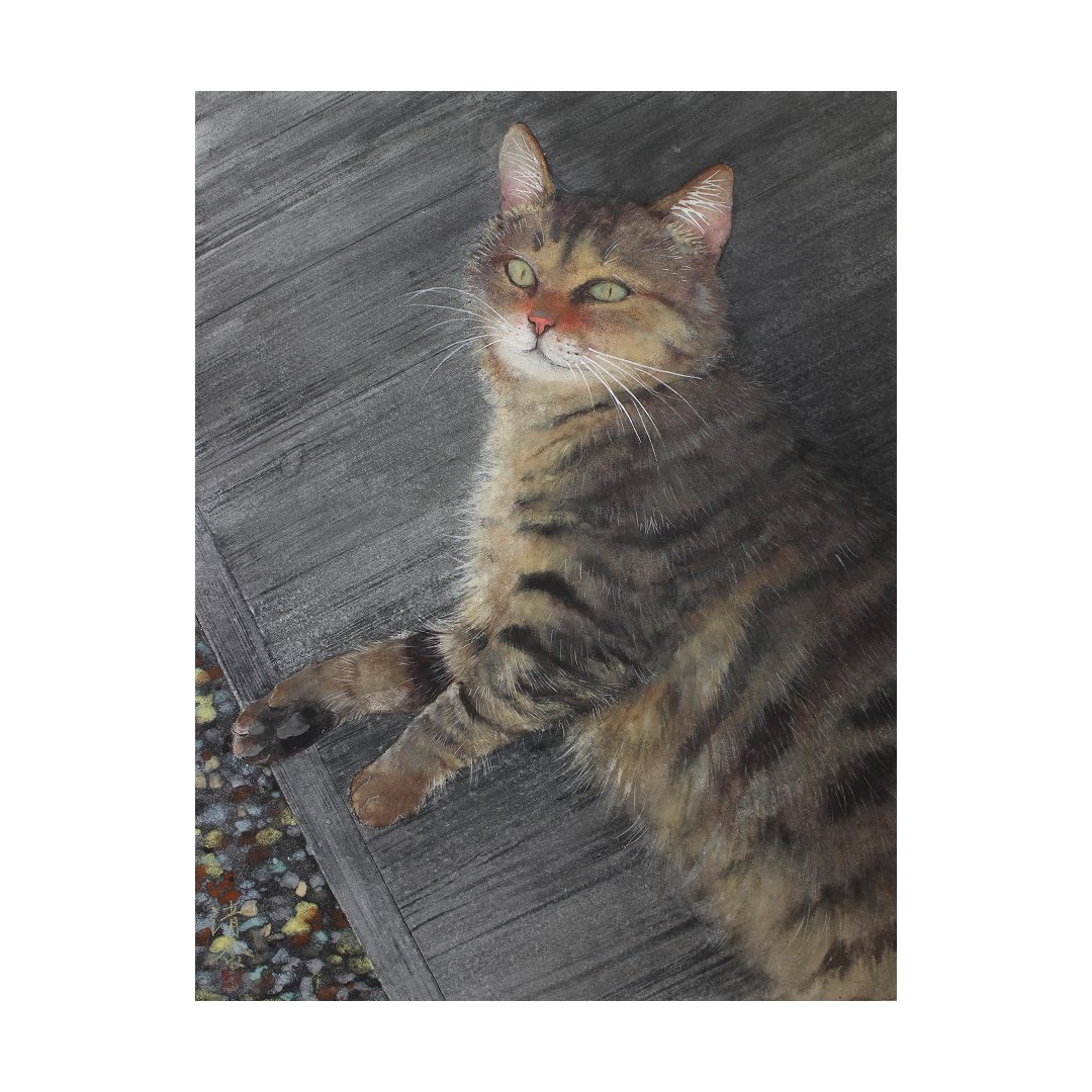 仰ぐ, 加藤清香 , 2025

From 豊田画廊／Art gallery Toyota <a href="/toyotagarou/">豊田画廊／Art gallery Toyota</a>
H40.9 × W31.8 × D2 cm

art-scenes.net/ja/artworks/50…