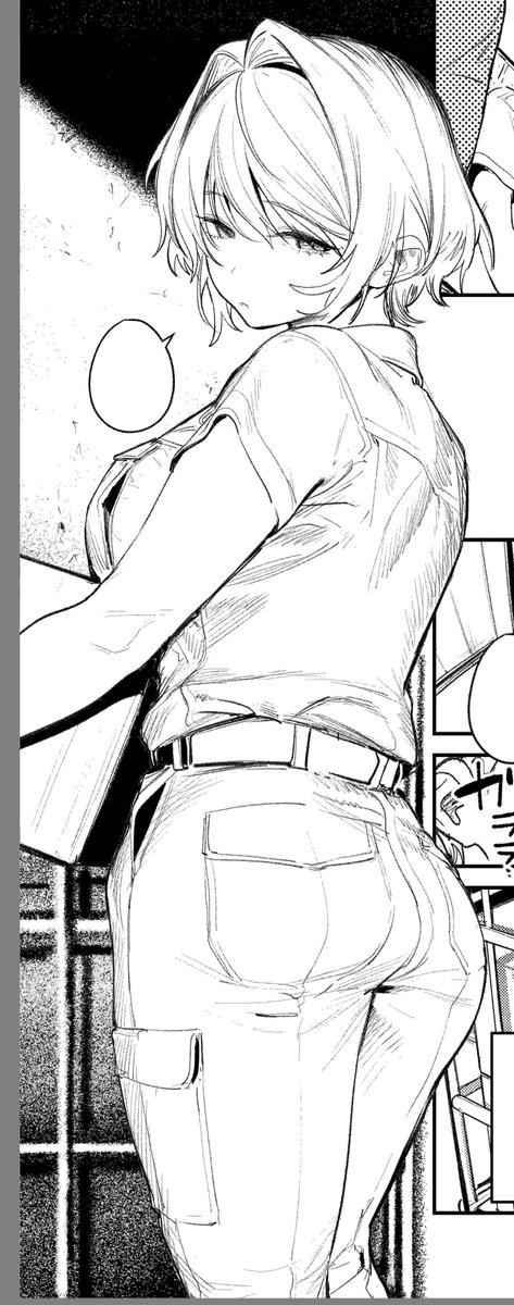 ペン入れ始めました。タッパとケツと乳がデカい女描いてます。 