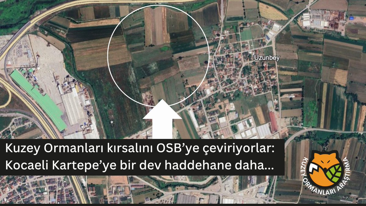 Kuzey Ormanları kırsalını OSB'ye boğmaya, Marmara Denizi'ni de sanayi lağımına çevirmeye devam:

Doğa savunucuları Kocaeli Kartepe'de Yıldız Demir Çelik A.Ş. tarafından yapılmak istenen ve 'ÇED olumlu kararı' verilen haddehane projesine karşı direniyor.

Kartepe kansertepe