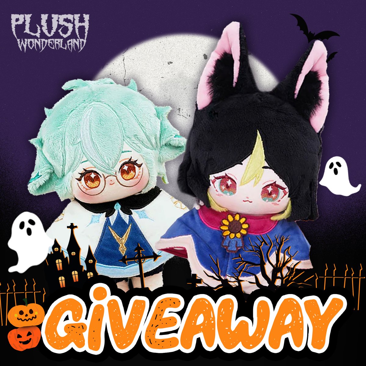 WonderlandPlush's tweet photo. 🎃Halloween Giveaway!
Want to snuggle #Sucrose &amp; #Tighnari  this Halloween?

👇How to join it?
-Follow us
-Like, comment &amp; tag 2 friends
-Share this post

🍭GIVEAWAY Dates: 𝐎𝐜𝐭 𝟑𝟎–𝐍𝐨𝐯 𝟔
🍭Only 1 𝐥𝐮𝐜𝐤𝐲 𝐰𝐢𝐧𝐧𝐞𝐫 will grab this adorable duo!

#genshin #giveaway https://t.co/ECdTCo6Ev2